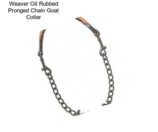 Weaver Oil Rubbed Pronged Chain Goat Collar