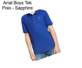 Ariat Boys Tek Polo - Sapphire