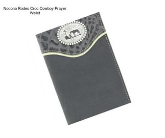 Nocona Rodeo Croc Cowboy Prayer Wallet