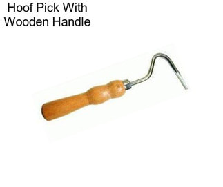 Hoof Pick With Wooden Handle