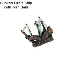 Sunken Pirate Ship With Torn Sails