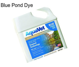 Blue Pond Dye