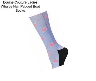 Equine Couture Ladies Whales Half Padded Boot Socks