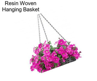 Resin Woven Hanging Basket