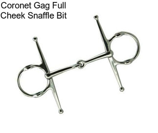 Coronet Gag Full Cheek Snaffle Bit