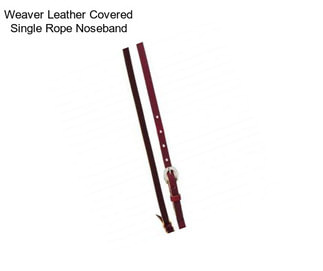 Weaver Leather Covered Single Rope Noseband