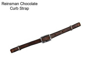 Reinsman Chocolate Curb Strap