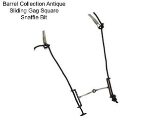 Barrel Collection Antique Sliding Gag Square Snaffle Bit