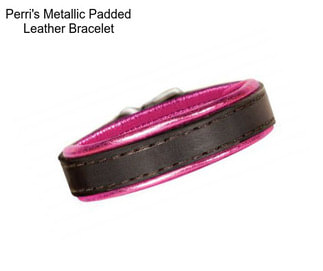 Perri\'s Metallic Padded Leather Bracelet