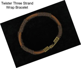 Twister Three Strand Wrap Bracelet