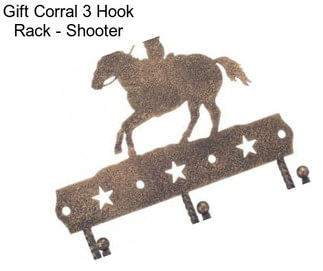 Gift Corral 3 Hook Rack - Shooter