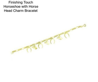 Finishing Touch Horseshoe with Horse Head Charm Bracelet