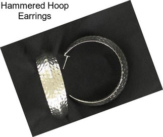 Hammered Hoop Earrings