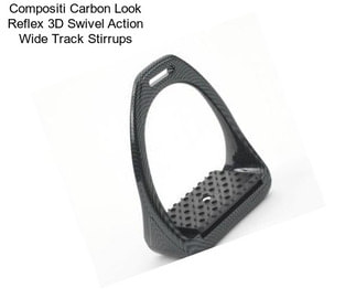 Compositi Carbon Look Reflex 3D Swivel Action Wide Track Stirrups