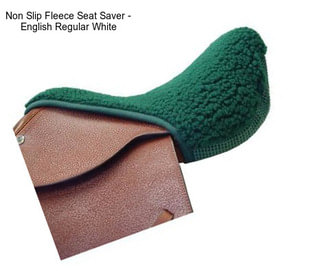 Non Slip Fleece Seat Saver - English Regular White
