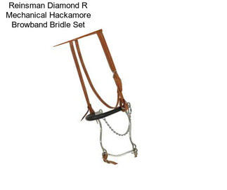 Reinsman Diamond R Mechanical Hackamore Browband Bridle Set