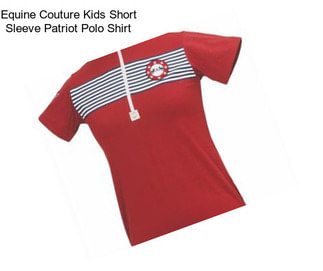 Equine Couture Kids Short Sleeve Patriot Polo Shirt