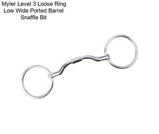 Myler Level 3 Loose Ring Low Wide Ported Barrel Snaffle Bit