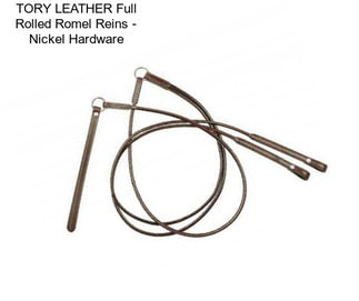 TORY LEATHER Full Rolled Romel Reins - Nickel Hardware