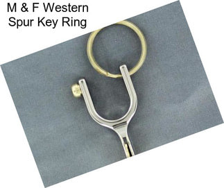 M & F Western Spur Key Ring
