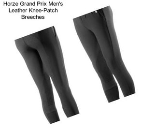 Horze Grand Prix Men\'s Leather Knee-Patch Breeches