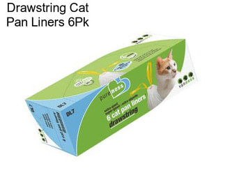 Drawstring Cat Pan Liners 6Pk