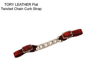 TORY LEATHER Flat Twisted Chain Curb Strap