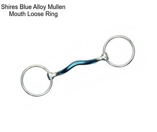 Shires Blue Alloy Mullen Mouth Loose Ring