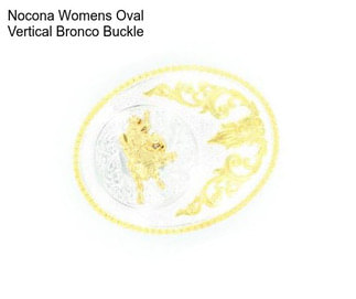 Nocona Womens Oval Vertical Bronco Buckle