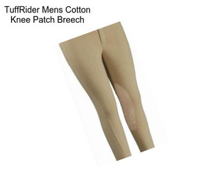 TuffRider Mens Cotton Knee Patch Breech