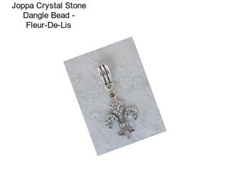 Joppa Crystal Stone Dangle Bead - Fleur-De-Lis