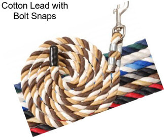 Cotton Lead with Bolt Snaps