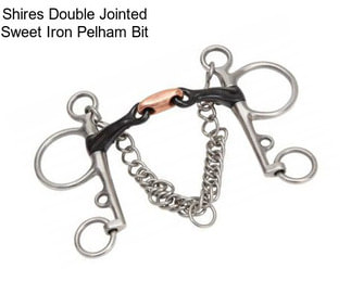 Shires Double Jointed Sweet Iron Pelham Bit