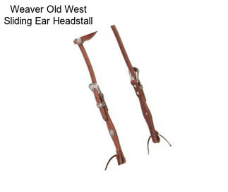 Weaver Old West Sliding Ear Headstall