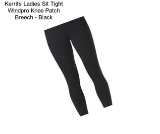 Kerrits Ladies Sit Tight Windpro Knee Patch Breech - Black