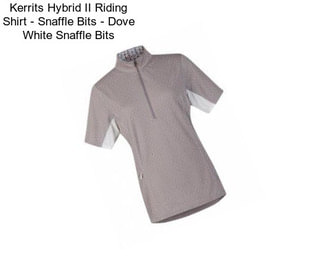 Kerrits Hybrid II Riding Shirt - Snaffle Bits - Dove White Snaffle Bits