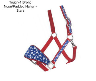 Tough-1 Bronc Nose/Padded Halter - Stars