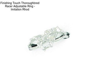 Finishing Touch Thoroughbred Racer Adjustable Ring - Imitation Rhod