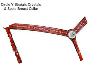 Circle Y Straight Crystals & Spots Breast Collar