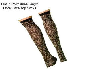 Blazin Roxx Knee Length Floral Lace Top Socks