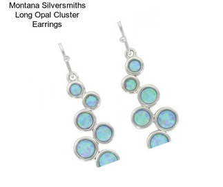Montana Silversmiths Long Opal Cluster Earrings