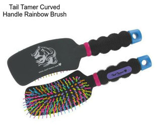 Tail Tamer Curved Handle Rainbow Brush