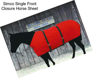 Simco Single Front Closure Horse Sheet