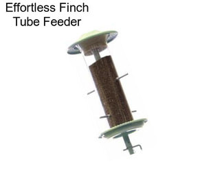 Effortless Finch Tube Feeder