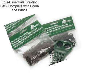 Equi-Essentials Braiding Set - Complete with Comb and Bands