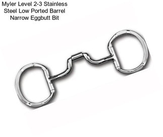 Myler Level 2-3 Stainless Steel Low Ported Barrel Narrow Eggbutt Bit