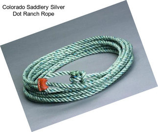 Colorado Saddlery Silver Dot Ranch Rope