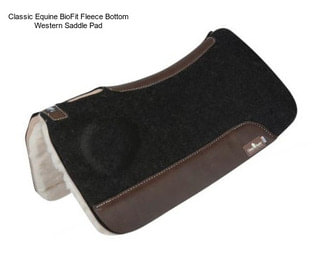 Classic Equine BioFit Fleece Bottom Western Saddle Pad