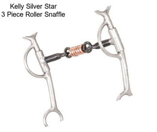 Kelly Silver Star 3 Piece Roller Snaffle