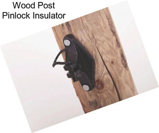 Wood Post Pinlock Insulator